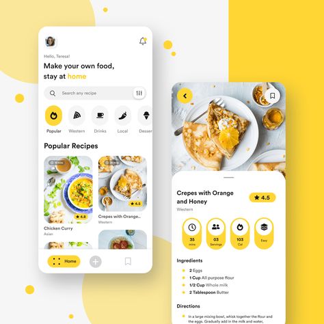 Interesting Apps, การออกแบบ Ui Ux, Application Ui Design, Desain Ux, Food Ordering App, Health Apps, Ui Ux 디자인, Recipe App, Ux App Design