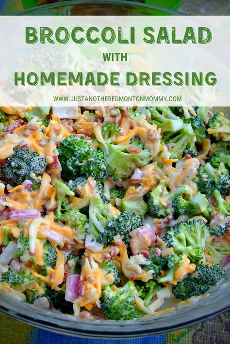 The Best Broccoli Salad You Will Ever Make Best Broccoli Salad, Salad With Homemade Dressing, Best Broccoli Salad Recipe, The Best Broccoli, Best Broccoli, Broccoli Cauliflower Salad, Broccoli Salad Recipe, Salad Dishes, Cauliflower Salad