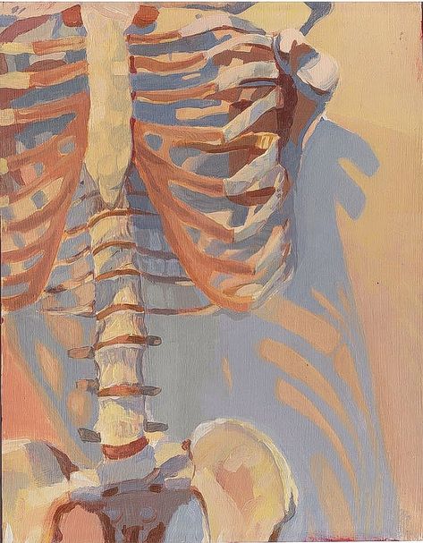 Skeleton, Oil Painting