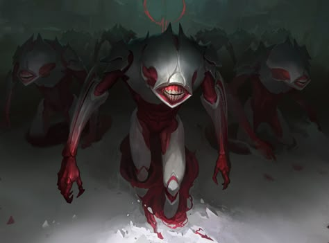 ArtStation - March of Mites (mtg fan art) Monsters Rpg, Token Design, Monster Artwork, Mtg Art, Cool Monsters, Fantasy Beasts, 다크 판타지, Monster Concept Art, Fantasy Monster