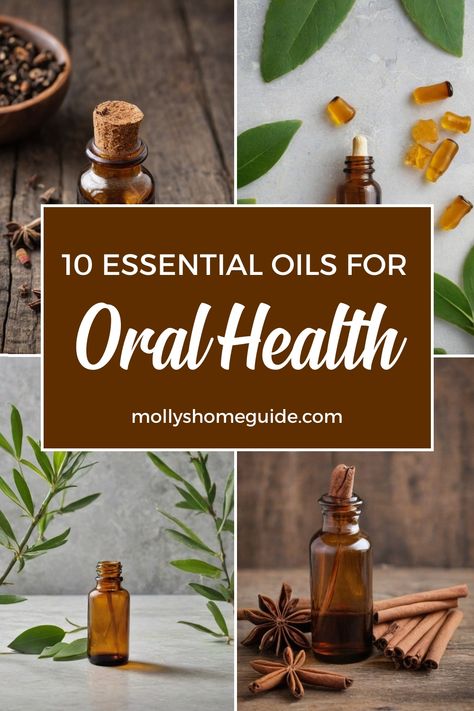 Explore the power of essential oils for oral health with these best picks: Clove, Peppermint, Eucalyptus, Thieves, Cinnamon, Lavender. Discover DIY mouthwash recipes and homemade toothpaste to promote healthy gums and teeth. Learn about oil pulling benefits and how to get rid of cavities naturally. Find out the top essential oils for gum infection and swollen gums like gingivitis. Diy Oil Pulling Mouthwash, Essential Oils For Cavities, Homemade Mouthwash With Essential Oils, Essential Oils For Infection, Get Rid Of Cavities Naturally, Essential Oil For Cuts, Diy Mouthwash Recipes, Gum Sores, Diy Mouthwash