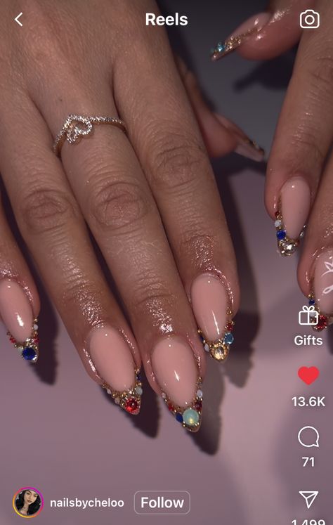 Baddie Nails Instagram Almond, Baddie Nails Instagram, Baddie Nails, Almond Nail, Hot Nails, Nail Tips, Almond, Nail Art, Nails