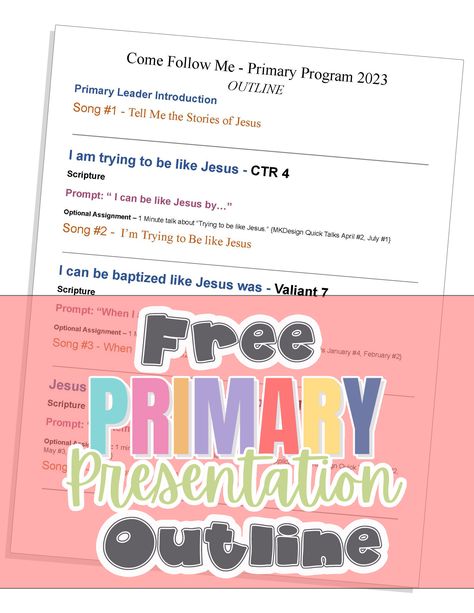 2023 Lds Primary Program, Primary Presentation 2023, Lds Primary Sacrament Program 2023, 2023 Primary Program Outline, Book Of Mormon Primary Program 2024, Primary Presentation 2024, Lds Primary Program Ideas 2023, Primary Program 2024 Script, Primary Program 2023 Script