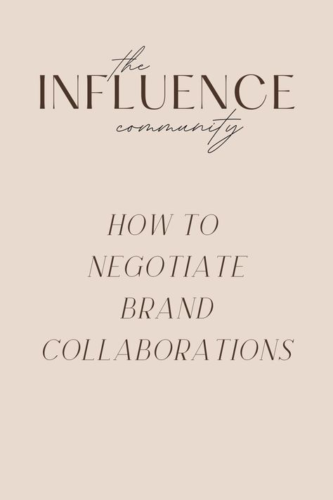 Tips & advice on how to negotiate brand collaborations and get paid Influencer Tips, Gifted Program, First Response, Life Motto, Brand Collaboration, Social Media Growth, 2023 Vision Board, 2023 Vision, Blog Tips