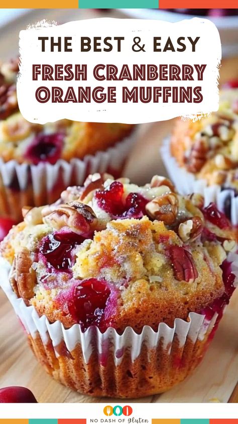 Fresh Cranberry Orange Muffins Cranberry Orange Dessert Recipes, Easy Breakfast Breads And Muffins, Easy Cranberry Muffins, Cranberry Muffin Recipes, Recipes With Cranberry, Fresh Cranberry Muffins Recipes, Fresh Cranberry Dessert Recipes, What To Make With Fresh Cranberries, Recipes Using Cranberries