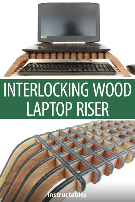 Plywood Lasercut Ideas, Wood Cnc Projects, Laser Cut Projects Ideas, Laser Cut Wood Projects, Laser Cut Ideas, Laser Cut Projects, Lasercut Ideas, Wood Laser Ideas, Laptop Riser