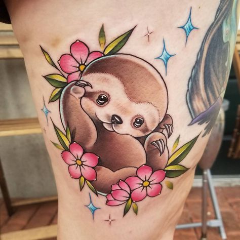 207 mentions J’aime, 3 commentaires – Nicole Willingham 🦄 (@nicolewillinghamtattoos) sur Instagram : « Itty bitty baby sloth!! 💖💖 Thank you so much Kristi! - - - - #sloth #slothtattoo #kawaii… » Sloth Tattoo Ideas, Sloth Tattoos, Amor Tattoo, Sloth Drawing, Sloth Tattoo, Believe Tattoos, Sloth Birthday, Sloth Art, A Sloth