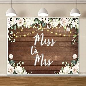 Miss To Mrs Backdrop, Cloth Background, Packing Folding, Bridal Shower Backdrop, Flower Wall Wedding, Miss To Mrs, Smash Cake Photoshoot, Diy Photo Booth, Engagement Party Decorations