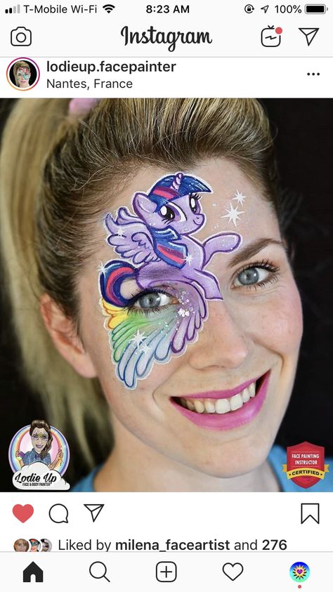 Pony Face Paint, Twilight Sparkle, My Little Pony, Face Paint, Carnival Face Paint, Carnival, Sparkle, Paint, Instagram