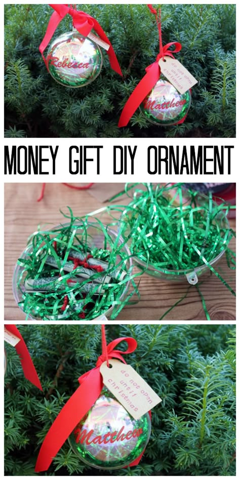 Crafty Christmas Gifts, Creative Money Gifts, Diy Ornament, Crafty Christmas, Christmas Money, Diy Money, Crafty Gifts, Gift Diy, Homemade Christmas Gifts