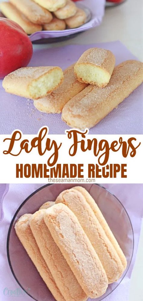 Finger Biscuits, Lady Fingers Recipe, Easy Tiramisu Recipe, Lady Finger Cookies, Finger Cookies, Tiramisu Cake, Tiramisu Recipe, Special Desserts, Lady Fingers