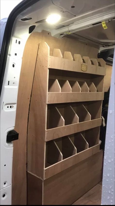 Ford Transit Custom Van Racking - Etsy Van Shelves, Plywood Shelving, Van Racking, Van Storage, Ford Transit Custom, Transit Custom, Racking System, Shelving Units, Custom Vans