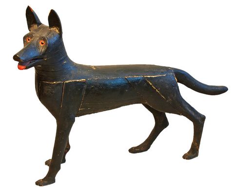 Ancient Dogs, Ancient Statues, Antique Folk Art, Art Deco Posters, Dog Sculpture, Art Carved, American Folk Art, Dog Paintings, Animal Sculptures