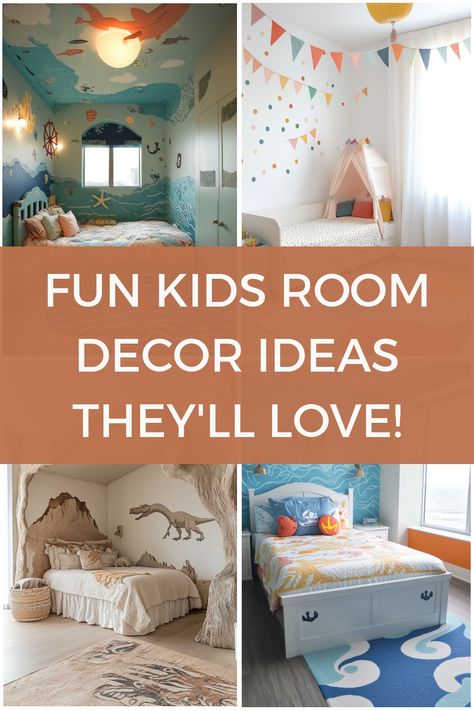 If you want to be the coolest parent around then follow this guide for funky kids room inspo. Amazing Kids Rooms, Simple Kids Room Ideas, Toddler Room Themes, Fun Toddler Room, Funky Kids Room, Farmhouse Kids Room, Whimsical Kids Room, Simple Kids Rooms, Kids Room Decor Ideas