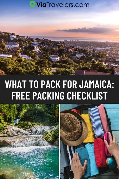 What to Pack for Jamaica What To Pack For Jamaica, Things To Do In Jamaica, Trip To Jamaica, Jamaica Travel, Packing Checklist, Caribbean Travel, Travel List, Packing Tips For Travel, What To Pack