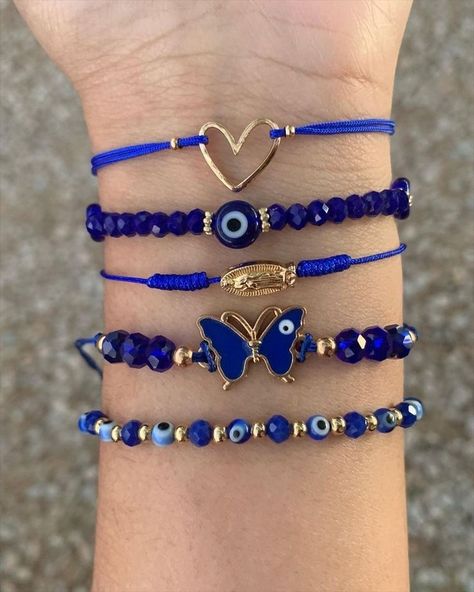 Evil Eye Jewelry Bracelet, Diy Jewelry Set, Hand Chain Jewelry, Preppy Jewelry, Jewellery Necklaces, Cord Jewelry, Bead Charms Diy, Diy Bracelet Designs, Kids Bracelets