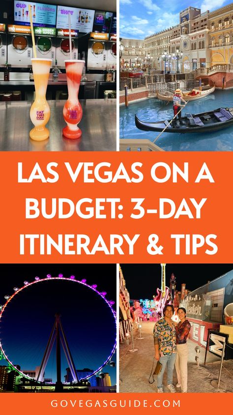 Maximize fun for less with this budget-friendly 3-day Las Vegas itinerary. Discover budget eats, free entertainment, and affordable must-do’s. Cheap Las Vegas Trip, Vegas For Cheap, How To Plan A Trip To Las Vegas, Las Vegas 2 Day Itinerary, 48 Hours In Las Vegas, Las Vegas 4 Day Itinerary, Vegas What To Do, Mother Daughter Las Vegas Trip, Day Trips From Vegas