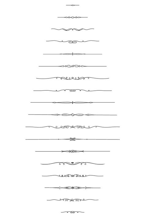 Divider Png, Bullet Journal Dividers, Hand Drawn Border, Vector Ornaments, Text Dividers, Decorative Frames, Bond Paper Design, Ornaments Vintage, Floral Border Design