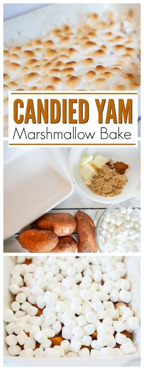 Marshmallow Yams, Candied Yams With Marshmallows, Best Candied Yams Recipe, Yams With Marshmallows, Baked Candied Yams, Candied Sweet Potato Recipes, Candied Yams Recipe, Best Sweet Potato Casserole, Candied Yams