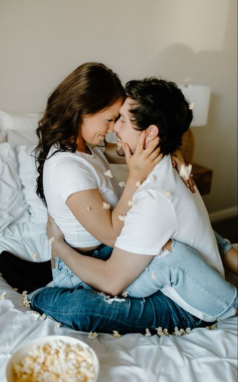 Cute in home couples photoshoot in the bedroom with beautiful shadows casted during golden hour! @shurrnaaphoto #photography #couplesphotography #couplesphoto #couplesgoals #inhomeshoot #bedroomphotoshoot #photooftheday In Home Couples Session Bedroom, Bed Couple Photoshoot, Couple Poses In Room, Couples Bedroom Photo Ideas, Bedroom Couple Pictures, Couples At Home Photoshoot, Bed Couple Shoot, Bedroom Couple Photoshoot, Couple At Home Photoshoot