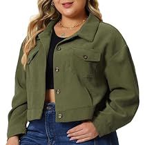 Cropped Flannel, Green Denim Jacket, Corduroy Shacket, Plus Size Halloween Costume, Cropped Button Down, Corduroy Material, Womens Jackets Casual, Plus Size Halloween, Flannel Jacket