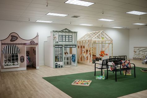 Peek Inside — My Play Village Play Village, Play Cafe, Stem School, Indoor Playroom, Dream Basement, Indoor Playhouse, Life Skills Classroom, Kids Cafe, Play Gym