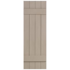 Severe Weather 2-Pack Sandstone Board And Batten Vinyl Exterior Shutte Open Shutters, Raised Panel Shutters, Board And Batten Exterior, Shutter Colors, Cedar Shutters, Louvered Shutters, Vinyl Shutters, Backyard Views, Board And Batten Shutters