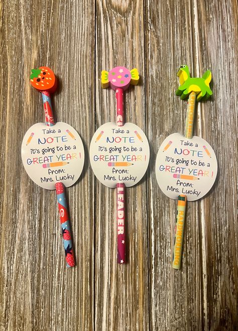 Back To School Pencil Gift, Pencil Gifts For Students, Ocean Party Favors, Birthday Pencils, Cute Pencils, Back To School Gifts For Kids, Bts Gifts, Pencil And Eraser, Student Birthday Gifts