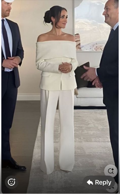 White Pantsuit Aesthetic, Business Formal Aesthetic, Wedding Guest Outfit Old Money, Tweed Office Outfit, Winter Wedding Outfit Bride, Neutral Formal Outfit, Courthouse Wedding Outfit Winter, Confirmation Sponsor Outfit, Elegant Graduation Outfit