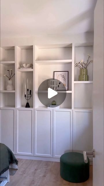 Before & After | Design Ideas on Instagram: "Unleash your creativity with @villa_karole’s IKEA BILLY DIY built-in cabinet project! ✨ Whether it’s for books, decor, or essentials, this elegant solution has got you covered. Don’t miss out on the details available on her page under the “Billy DIY” highlight!  Seeking more DIY brilliance? Visit @villa_karole’s profile for a wealth of ideas and inspiration to personalize your space! 🌟🔨  ©️ All Rights And Credits Reserved To The Respective Owners  👉 Follow @beforeafter_ideas  👉 Follow @beforeafter_ideas  👉 Follow @beforeafter_ideas  . . . . . #ikeahack #ikea #ikeahacks #ikeadiy #ikeahome #ikeaideas #ikealover #interiordesign #interiorinspiration #interiorhacks #diy #diyhomedecor #diyideas #diyproject #diycrafts #home #storage #kitchendesign Buffet Billy Ikea, Ikea Billy Bookcase Ideas Living Room, Ikea Wall Cabinets Living Room, Billy Tv Hack, Ikea Built In Hack Living Room, Billy Ikea Hack Ideas, Built In Billy Bookcase Diy, Ikea Billy Office, Billy Built In Bookcase