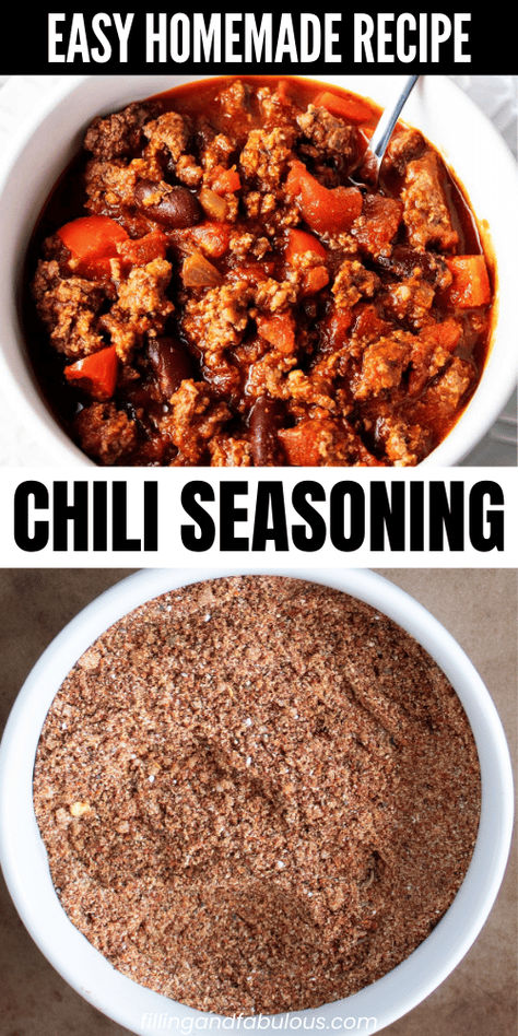 I think chili seasoning tastes best when it's made fresh at home, and I think you'll agree! Skip the packaged chili seasoning and instead make chili seasoning free of preservatives and additives. Perfect for your favorite chili recipes! No Salt Chili Seasoning, Copycat Chili O Seasoning, Low Sodium Chili Seasoning, Chili Seasoning Blend, Dennison's Chili Recipe, Chili Seasoning Recipe For 1 Pound, Chili Spice Recipe, Homemade Chili Beans Recipe, Best Chili Seasoning