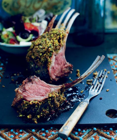 Lamb Rack, Baked Chicken Recipes Oven, Crusted Rack Of Lamb, Pistachio Recipes, Roast Lamb, Oven Chicken Recipes, Lamb Dishes, Rack Of Lamb, Lamb Recipes