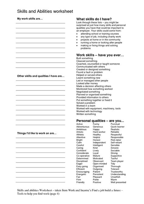 Employability Skills Activities, Accountability Worksheets Free Printable, Career Planning Worksheets, Career Worksheet, Motivation Worksheet, Accountability Worksheets, Values Clarification, Life Skills Worksheets, Skills Assessment