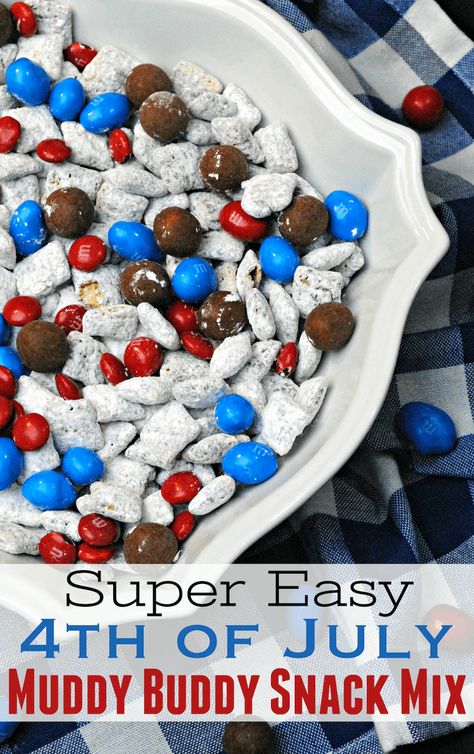 Blue Party Food, Blue Party Foods, Red White And Blue Party, White And Blue Party, Snack Mix Recipe, Kentucky Fried Chicken, Marvel Party, Patriotic Food, 4th Of July Desserts