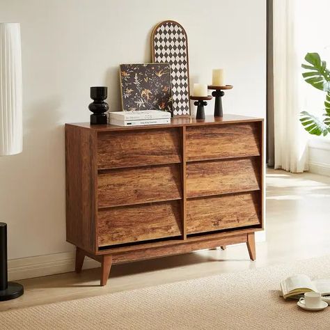 Oaks Aura Multi-functional Black Dresser, Vintage-style and Bevel Design, 2 Size Choices - Bed Bath & Beyond - 40982168 Mid Century Modern Dresser, Accent Chests And Cabinets, Dresser Organization, Accent Storage, Wooden Dresser, Accent Chest, Wood Dresser, Vintage Dressers, Bedroom Furniture Dresser