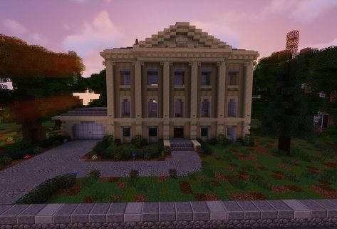 @nationcraft.nc posted on Instagram: “Neoclassical home built in North West D.C. #minecraft #minecraftbuilds #minecraftideas #mc #minecraftserver #mcserver #mcjava…” • Apr 27, 2021 at 11:58pm UTC Neoclassical Home, Minecraft Farm, Minecraft Plans, Minecraft Architecture, Neoclassical, North West, Minecraft, Building A House, Architecture