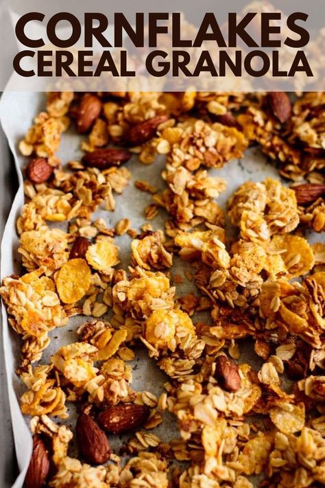 Healthy Cornflake Recipes, Cornflakes Breakfast Ideas, Cornflake Recipes Healthy, Cornflakes Recipes, Cornflakes Breakfast, Vampire Food, Cereal Recipes Homemade, Vegan Cereal, Fulfilling Breakfast