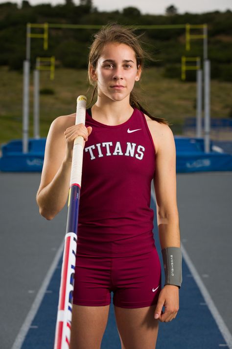 pole vault track and field senior portrait. picture by dave+sonya photography in colorado springs. Senior Pole Vault Pictures, Pole Vault Pictures, Pole Vault Senior Pictures Ideas, Track And Field Photoshoot Photo Ideas, Pole Vault Senior Pictures, Track And Field Media Day Poses, Track Poses Photo Shoots, Track Portraits, Track And Field Senior Pictures