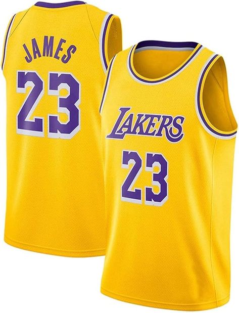 Men's Basketball Jersey Los Angeles Lakers #23 Lebron James Sports Quick-Drying Training Workout Clothes Training Suit Basketball Uniform Sports Vest James Lebron, Lebron James Lakers, Lakers Jersey, Training Suit, Basketball Uniforms, Sports Vest, Basketball Jersey, Los Angeles Lakers, Lebron James