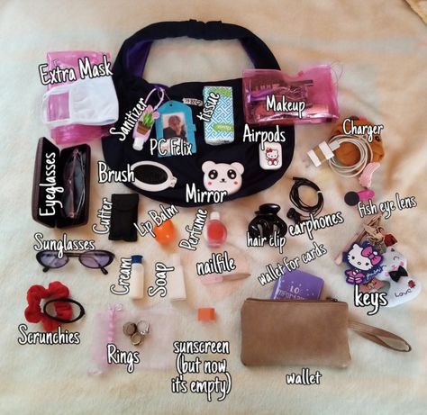 Mom Of The Group Bag Essentials, Concert Essentials Packing Lists, What’s In My Carry On Bag, Theatre Bag Essentials, Convention Essentials, Concert Bag Essentials, Theatre Essentials, Festival Bag Essentials, Cna Aesthetic