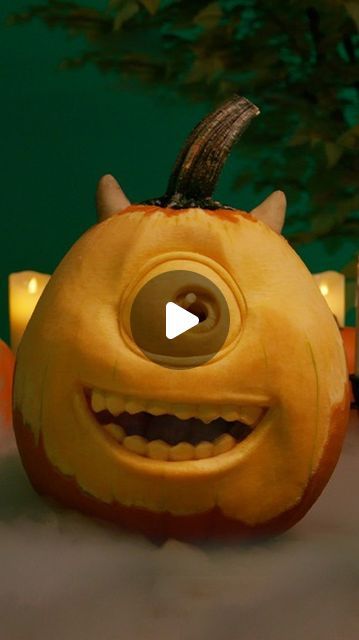 5.4M views · 635K likes | Pixar on Instagram: "Lay a monstrous 👁️ on this pumpkin carving of Mike! 🎃💚" Jack O Lantern Creative, Mike Wazowski Pumpkin, 3d Pumpkin Carving, Halloween Vibes, October 19, Jack O Lantern, Pumpkin Carving, Pixar, Carving