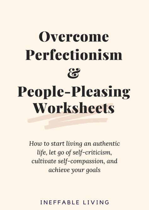 Overcome People-Pleasing & Perfectionism Worksheets - Payhip Perfectionism Worksheets, Perfectionism Overcoming, Self Care Worksheets, Self Esteem Worksheets, Free Mental Health, Codependency Relationships, People Pleasing, Authentic Life, Improve Mental Health