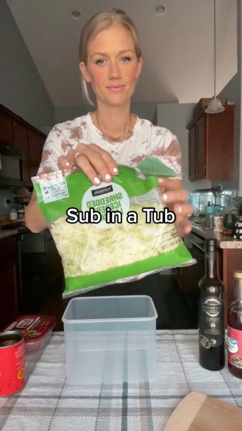 Sun In A Tub Salad, Sub In A Tub Salad Meal Prep, Italian Sub In A Tub Recipe, Sub Sandwich In A Bowl, Chopped Sub In A Tub, Sub In A Tub Salad Keto, Healthy Sub In A Tub, Subs In A Tub, Sub In A Tub Salad Dressing