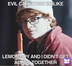 Evil Cavetown Be Like, Robbie Skinner, Cave Town, Lemon Boy, He Makes Me Happy, Let It Out, Band Memes, Singing Videos, Fb Memes