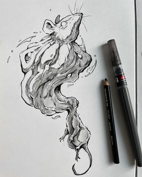 Sorie Kim Art, Sorie Kim, Daily Sketching, Resort Plan, Occult Tattoo, Human Figure Drawing, Animal Doodles, Glitch Art, Creature Concept Art