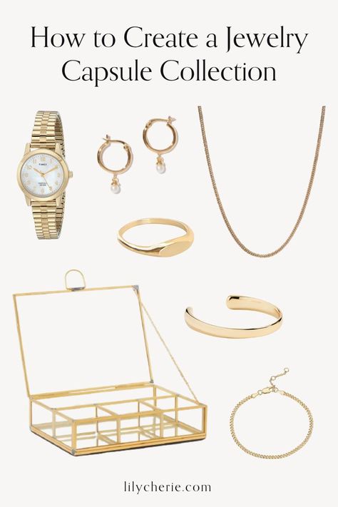 French Jewelry Style, Jewelry Capsule, Capsule Wardrobe Jewelry, French Style Clothing, Minimalist Fashion Summer, Capsule Wardrobe Checklist, Capsule Wardrobe Basics, Jewelry Magazine, Timeless Shoes