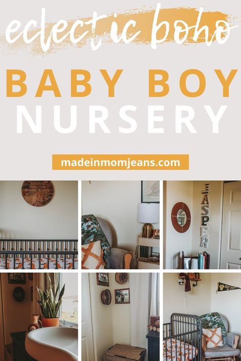 boho baby nursery | boho baby nursery boy | boho baby nursery gender neutral | eclectic baby nursery Boho Baby Nursery Gender Neutral, Eclectic Nursery Boy, Boho Baby Boy Nursery, Eclectic Baby Nursery, Baby Nursery Gender Neutral, Baby Nursery Boy, Neutral Eclectic, Boy Nursery Colors, Boho Baby Boy