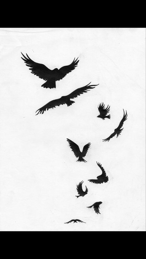 Black Crow Tattoos, Bird Silhouette Tattoos, Sagittarius Tattoo Designs, Crow Silhouette, Bird Tattoo Men, Crow Tattoo Design, Lightning Tattoo, Black Bird Tattoo, Small Chest Tattoos