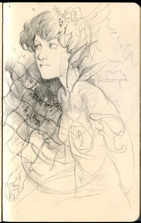 Wesley Burt Art, Books Aesthetic Pages, Academia Sketches, Old Books Aesthetic Pages, Old Books Aesthetic, Wesley Burt Sketches, Ryan Ottley Sketch, Audrey Beardsley Drawings, Aubrey Beardsley Illustrations