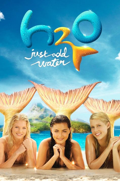 H2p Just Add Water, H20 Just Add Water, 2000s Posters, Disney Original Movies, Water Movie, Pretty Gift Wrapping Ideas, Mermaid Movies, H2o Just Add Water, Mermaid Poster